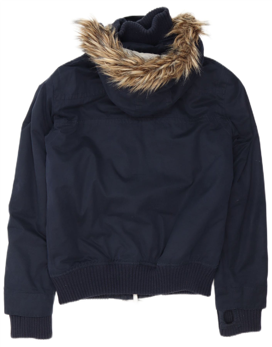 Superdry Mens The Windbomber Hooded Bomber Jacket UK 38 Medium Navy Blue