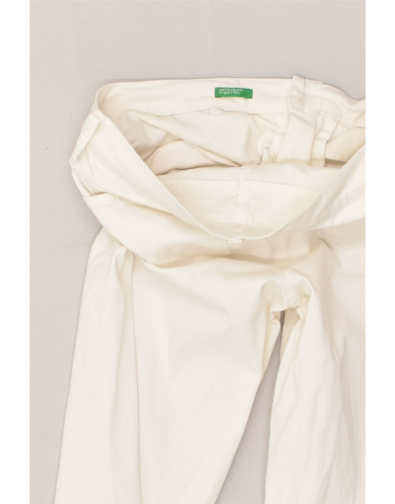 UNITED COLORS OF BENETTON Womens Bootcut Jeans IT 46 Large W34 L28 White | Vintage United Colors of Benetton | Thrift | Second-Hand United Colors of Benetton | Used Clothing | Messina Hembry 