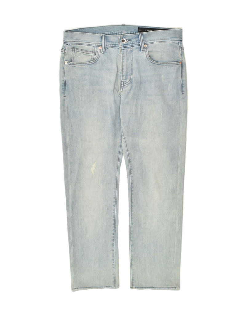 ARMANI EXCHANGE Womens Slim Jeans W32 L27  Blue Cotton | Vintage Armani Exchange | Thrift | Second-Hand Armani Exchange | Used Clothing | Messina Hembry 