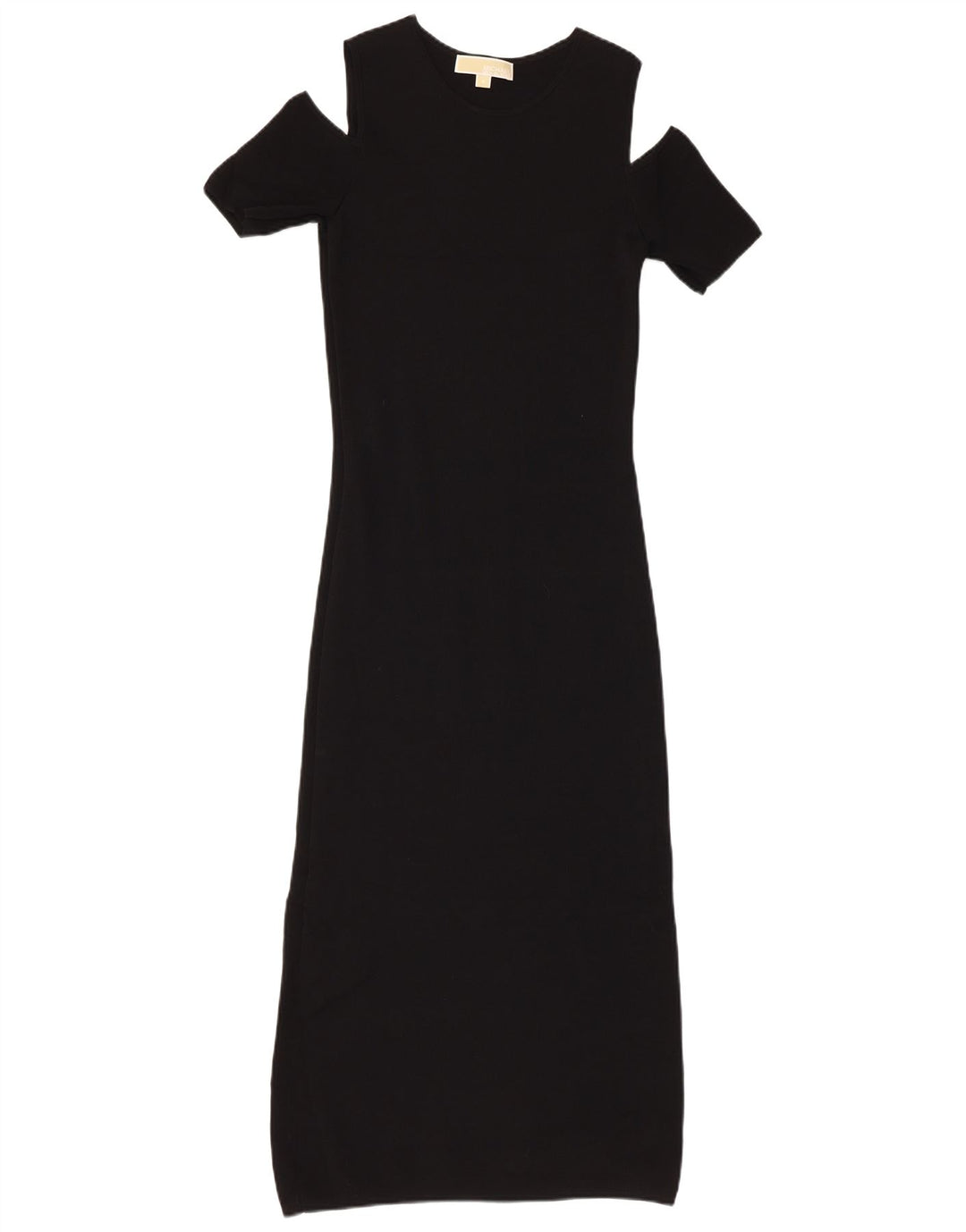 MICHAEL KORS Womens Off Shoulder Maxi Dress UK 12 Medium Black Viscose