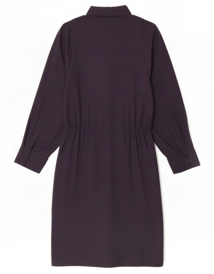 Luisa Spagnoli Womens A-Line Dress IT 44 Medium Navy Blue Wool