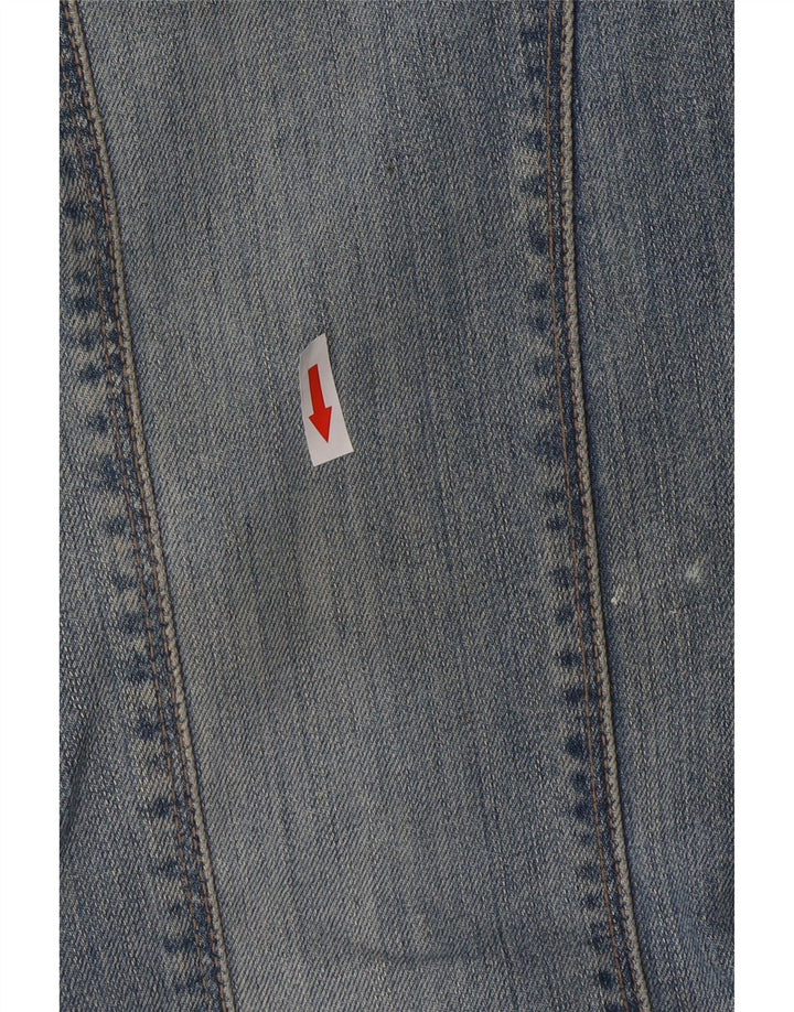 Calvin Klein Womens Straight Jeans W29 L35 Blue Cotton
