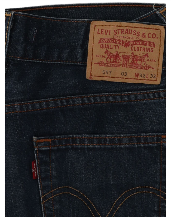 Levi's Womens 557 Bootcut Jeans W32 L32 Blue Cotton