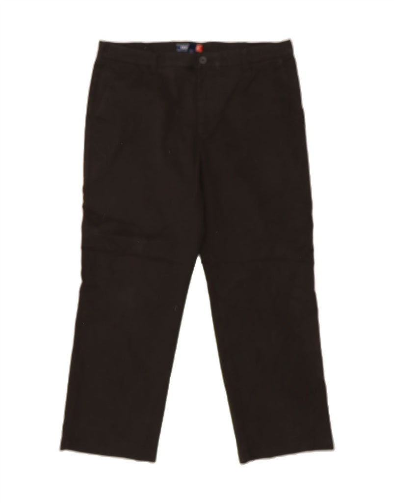 IZOD Mens Classic Straight Chino Trousers W40 L32  Black Cotton Vintage Izod and Second-Hand Izod from Messina Hembry 