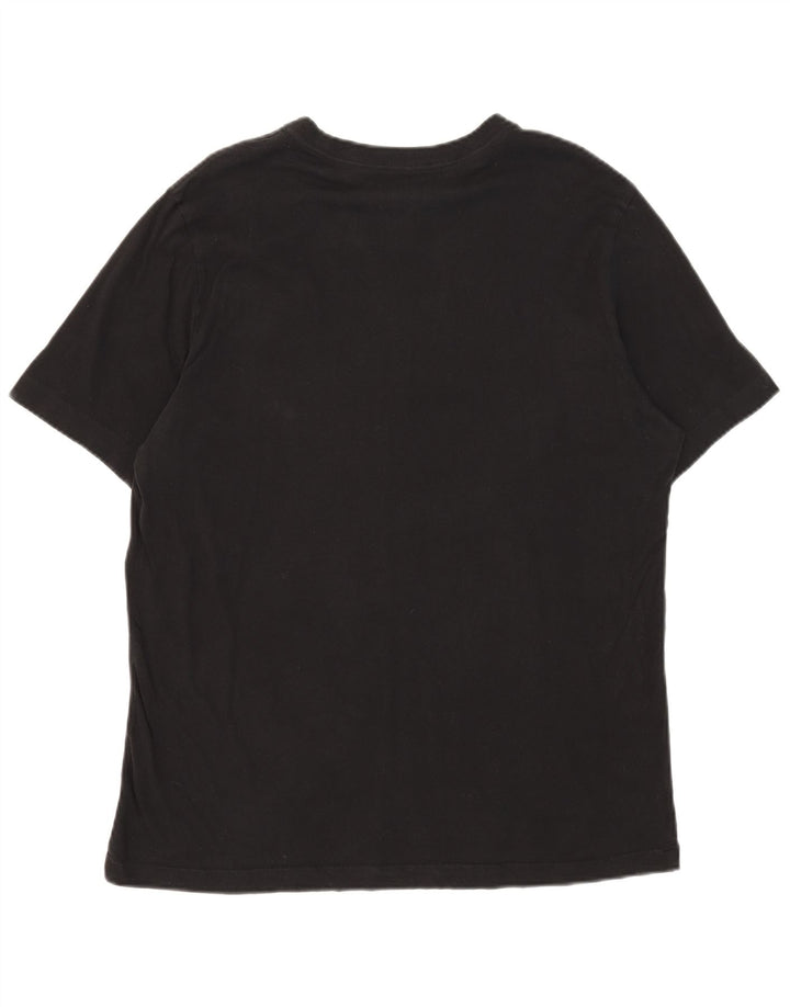 Nike Womens T-Shirt Top UK 16 Large Black Cotton