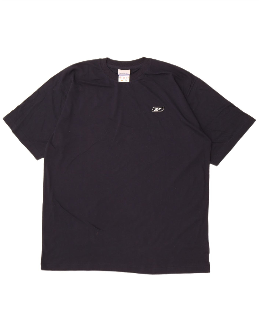 Reebok Mens T-Shirt Top XL Navy Blue Cotton