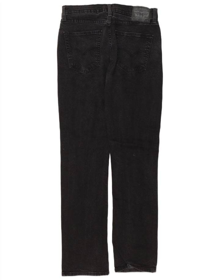 Levi's Mens 514 Straight Jeans W33 L34 Black Cotton