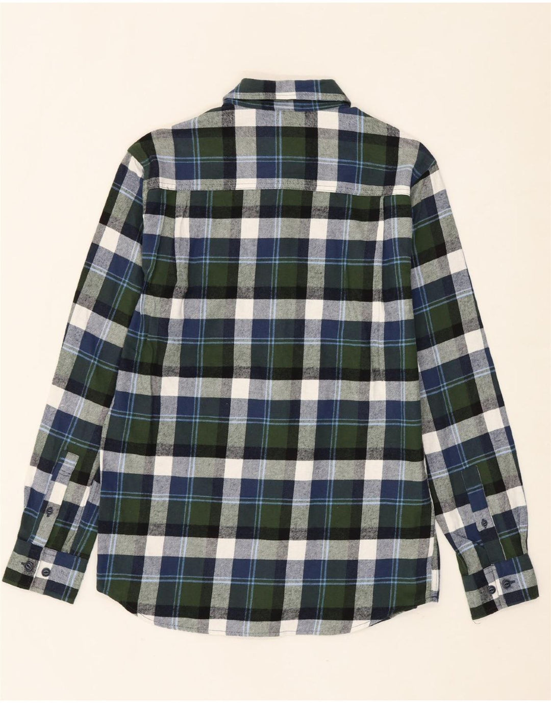 WEATHERPROOF Mens Vintage Flannel Shirt Small Green Check Cotton Vintage Weatherproof and Second-Hand Weatherproof from Messina Hembry 