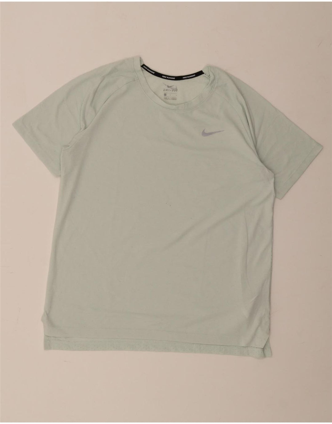 NIKE Mens Dri Fit T-Shirt Top Large Green Polyester