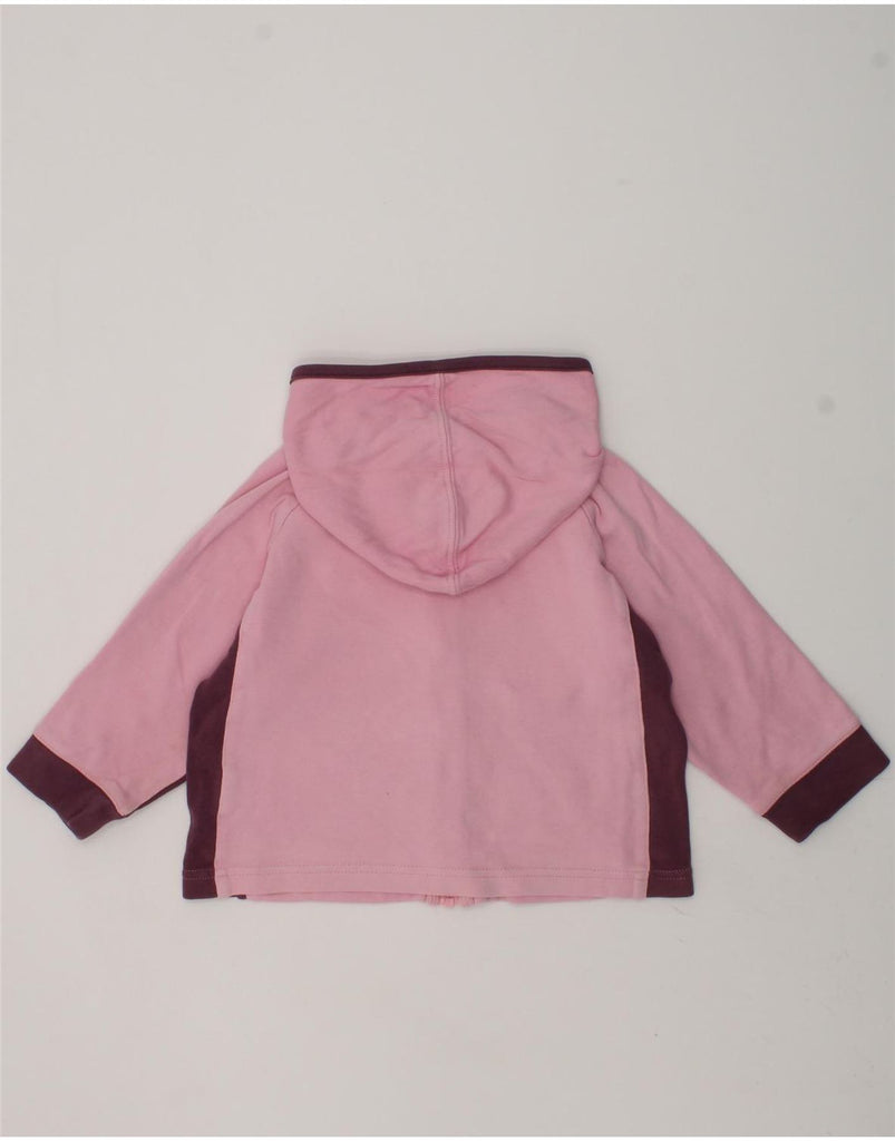 PUMA Baby Girls Hoodie Jumper 9-12 Months Pink Colourblock | Vintage Puma | Thrift | Second-Hand Puma | Used Clothing | Messina Hembry 