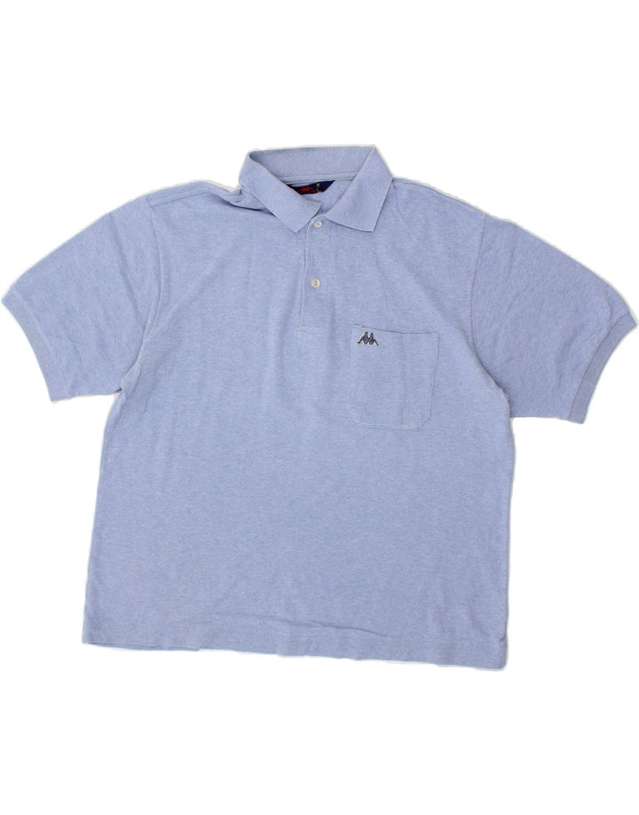 KAPPA Mens Polo Shirt Large Blue Cotton Vintage Kappa and Second-Hand Kappa from Messina Hembry 