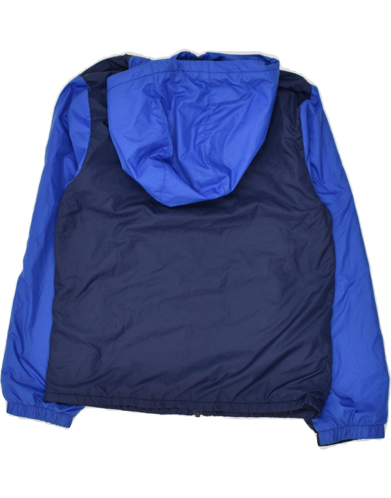 NIKE Boys Standard Fit Hooded Windbreaker Jacket 10-11 Years Medium Blue | Vintage Nike | Thrift | Second-Hand Nike | Used Clothing | Messina Hembry 