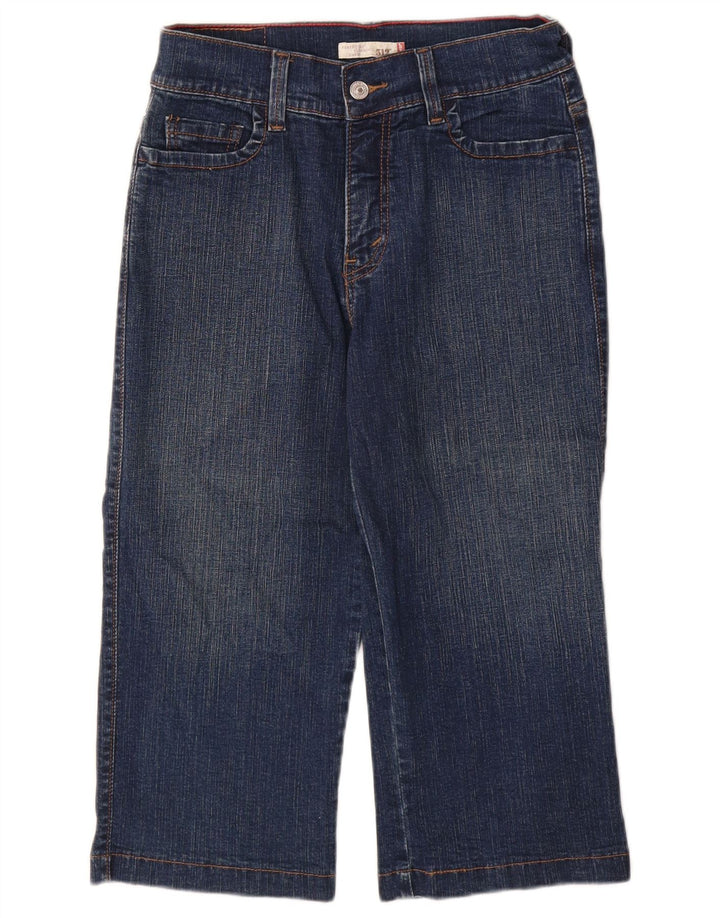 LEVI'S Womens 512 Perfectly Slimming Capri Jeans US 8 Medium W28 L19 Blue
