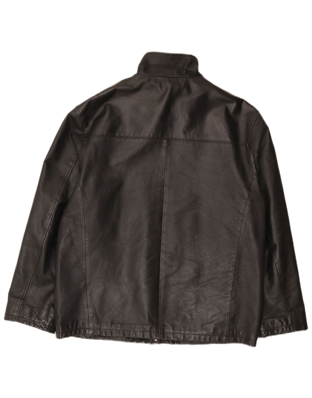 Angelo Litrico Mens Leather Jacket UK 38 Medium Black