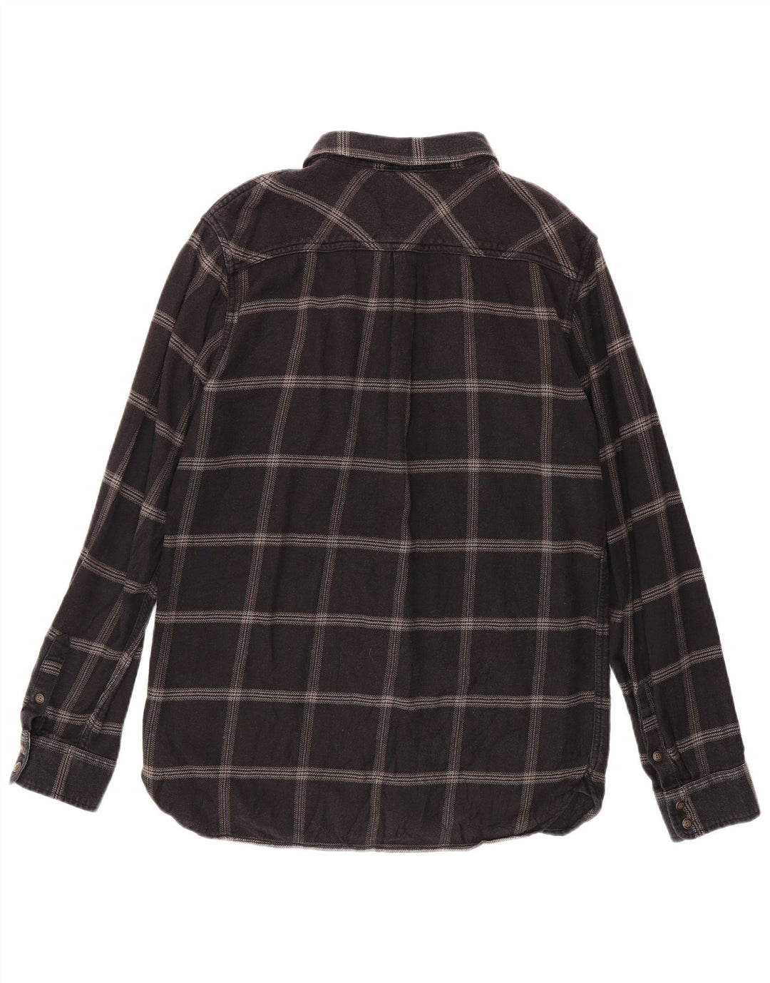 Vans Mens Tailored Fit Flannel Shirt XL Grey Check Cotton