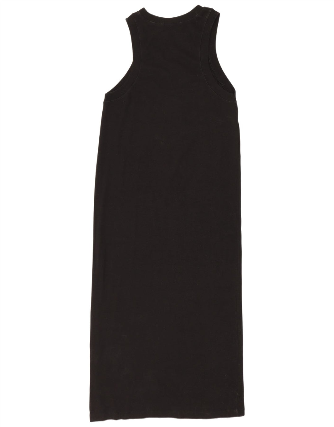 Zara Womens Sleeveless Maxi Dress UK 14 Medium Black Cotton