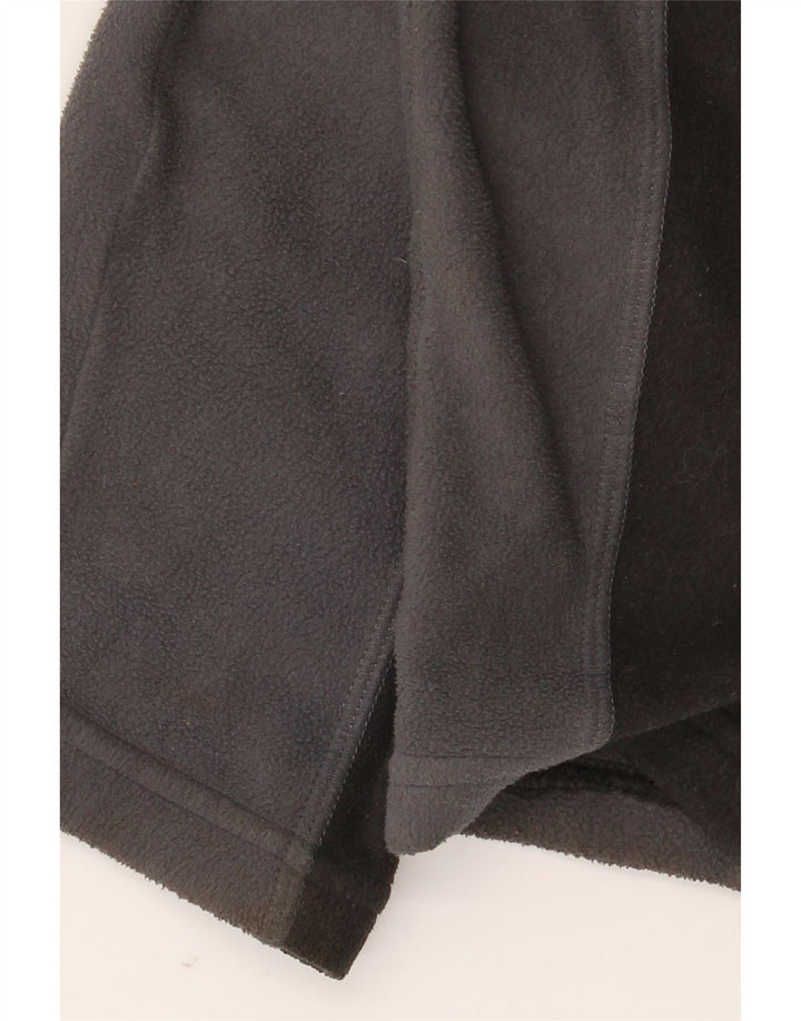 BERGHAUS Mens Zip Neck Fleece Jumper Large Black Colourblock Polyester