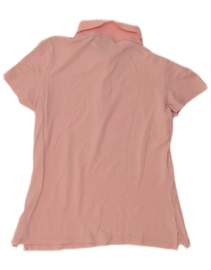 Puma Womens Polo Shirt UK 12 Medium Pink