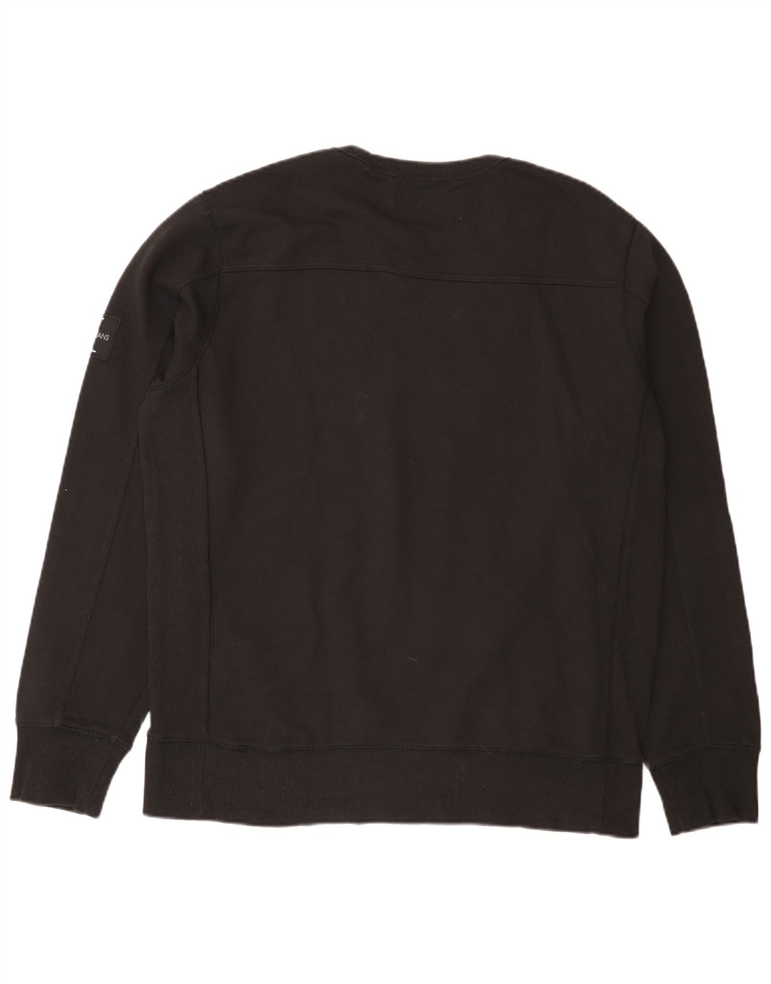 Calvin Klein Jeans Mens Sweatshirt Jumper 2XL Black Cotton