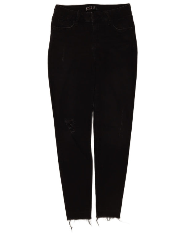 Zara Womens Skinny Jeans EU 34 2XS W24 L26 Black