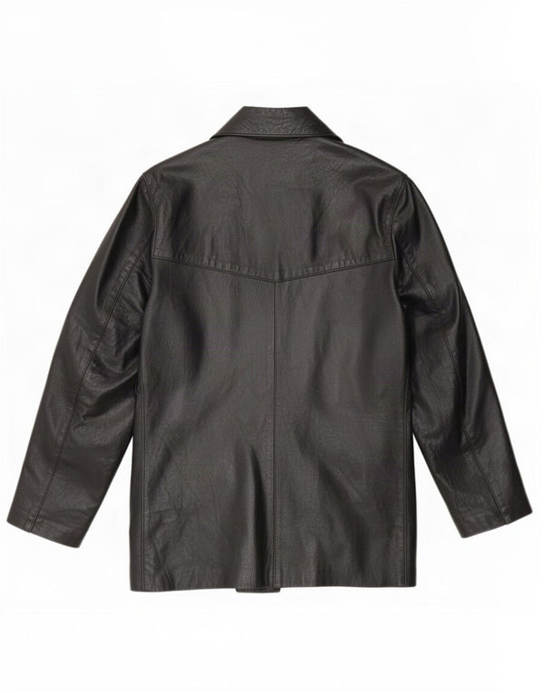 Vintage Womens Leather Jacket UK 16 Large Black