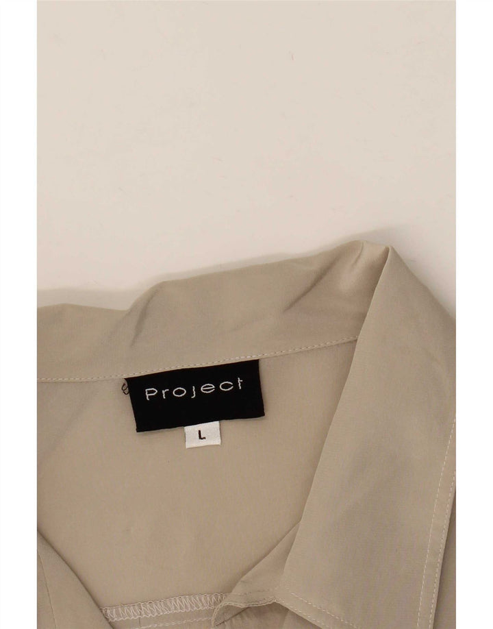 Project Womens Short Sleeve Shirt UK 16 Large Grey