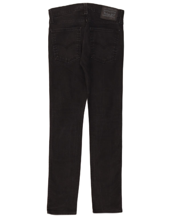 Levi's Womens Slim Jeans W30 L29 Black Cotton