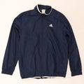 ADIDAS Mens Rain Jacket UK 40/42 Medium Navy Blue Polyester