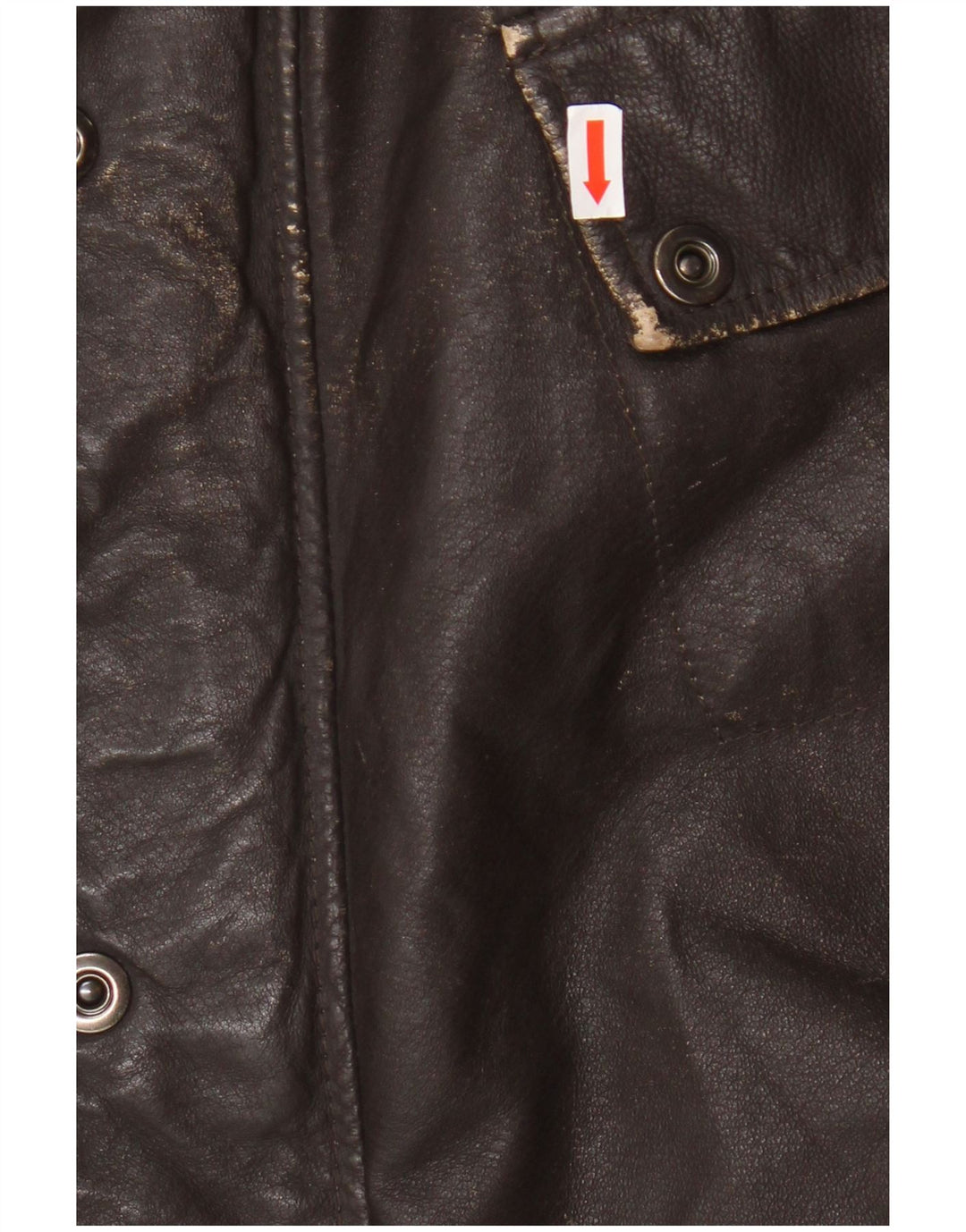 Vintage Mens Leather Jacket IT 54 2XL Brown Leather