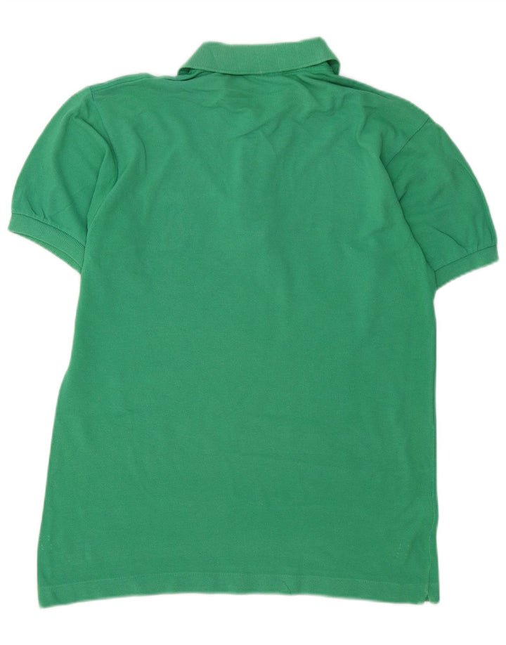 LACOSTE Mens Polo Shirt Size 3 Small Green Cotton