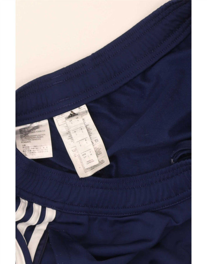 Adidas Mens Tracksuit Trousers Small Navy Blue Polyester