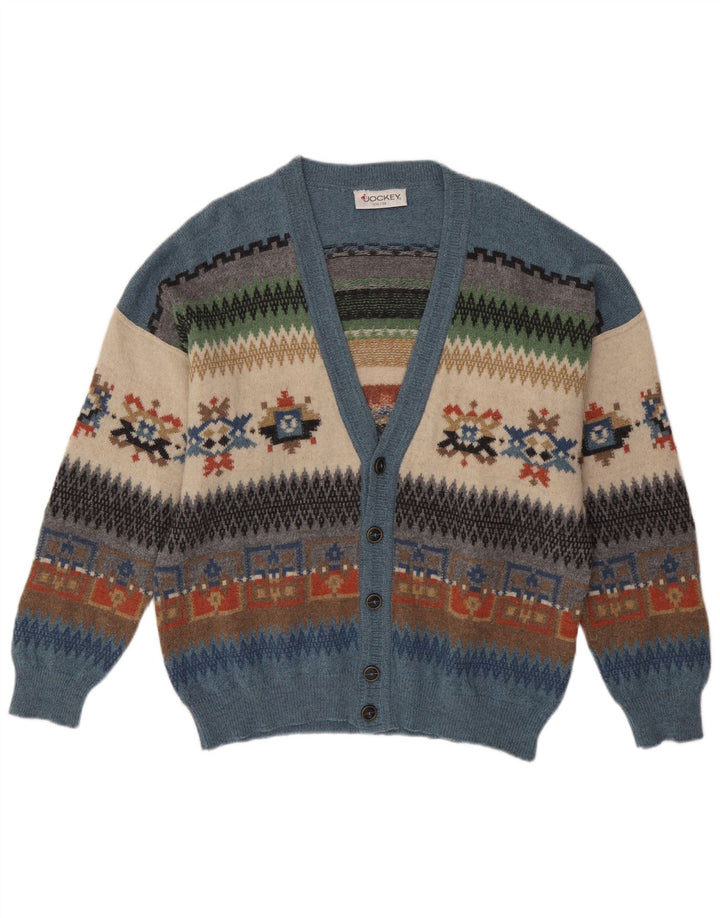 Jockey Mens Cardigan Sweater IT 56 2XL Multicoloured Geometric