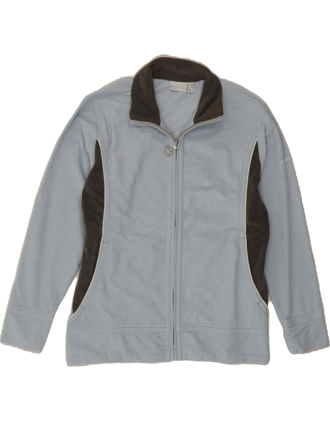 DIADORA Womens Tracksuit Top Jacket UK 8 Small  Blue Colourblock Polyester Vintage Diadora and Second-Hand Diadora from Messina Hembry 