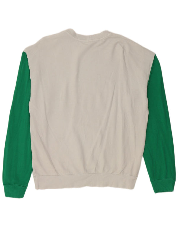 Benetton Mens Peanuts Graphic Sweatshirt Jumper Medium White Colourblock