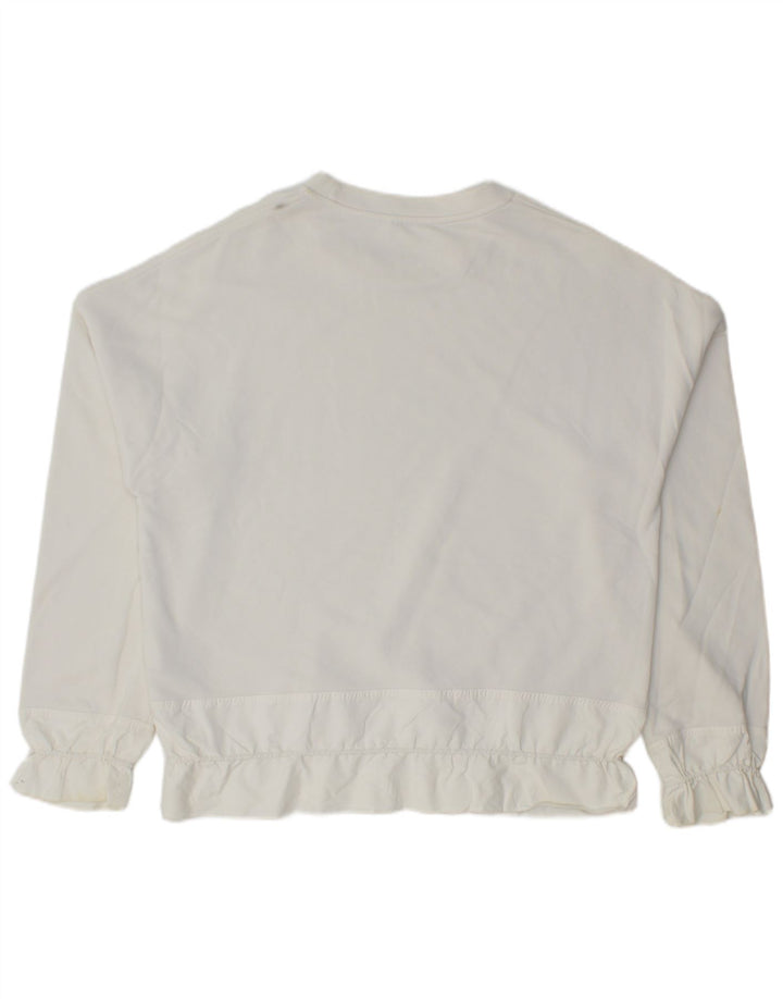 Cos Womens Oversized Sweatshirt Jumper UK 10 Small White Cotton