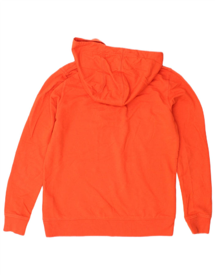 J. CREW Womens Hoodie Jumper UK 2 2XS Orange Cotton