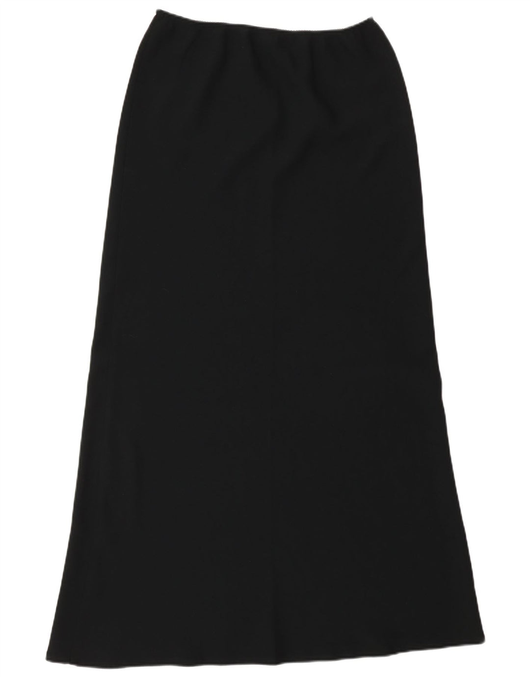 Benetton Womens High Waist Maxi Skirt IT 44 Medium W26 Black Polyester