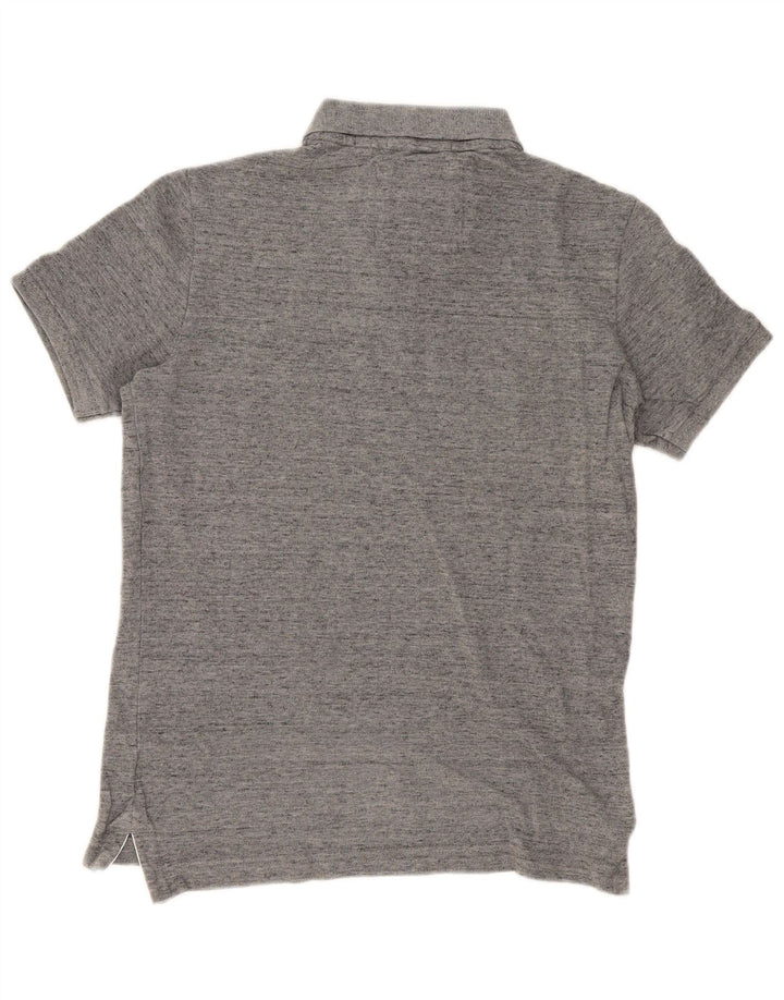 Superdry Mens Polo Shirt Medium Grey Flecked