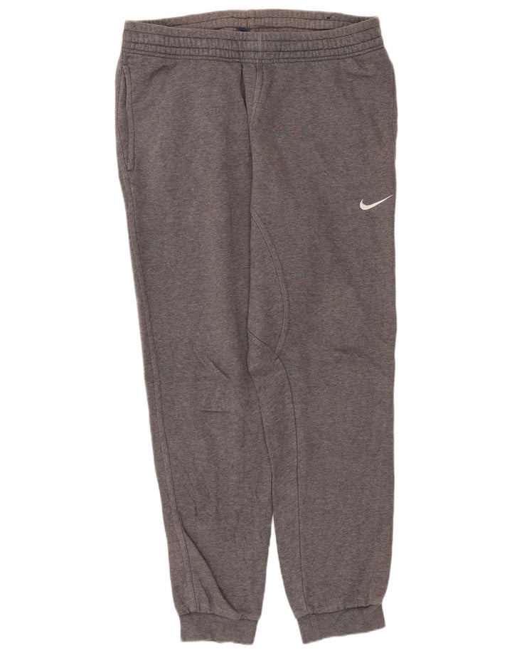 Nike Womens Tracksuit Trousers Joggers UK 14 Medium  Grey Cotton