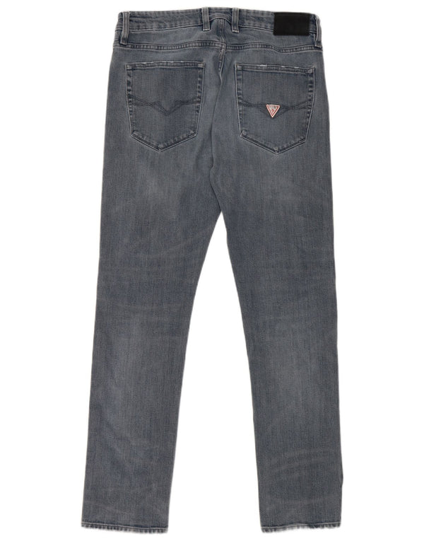 Guess Mens Slim Tapered Jeans W34 L31 Blue