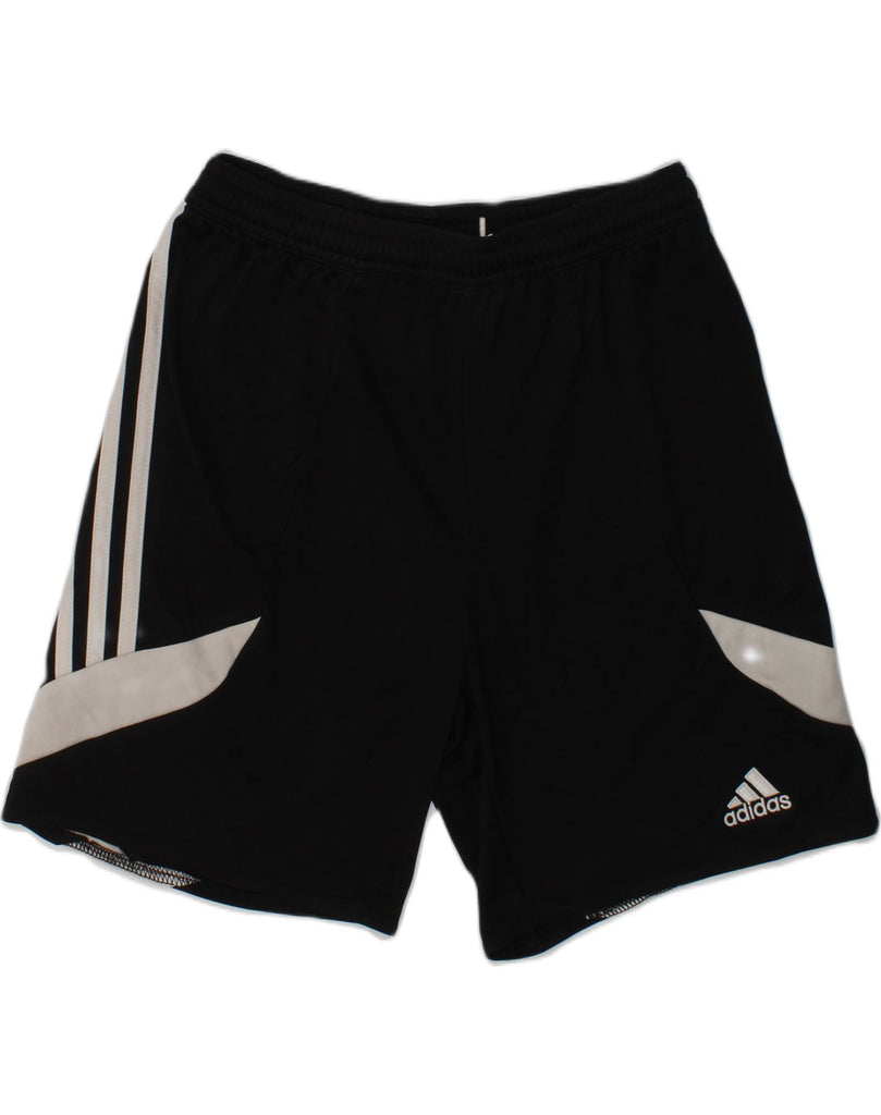 ADIDAS Boys Climalite Sport Shorts 11-12 Years Large  Black Polyester | Vintage Adidas | Thrift | Second-Hand Adidas | Used Clothing | Messina Hembry 