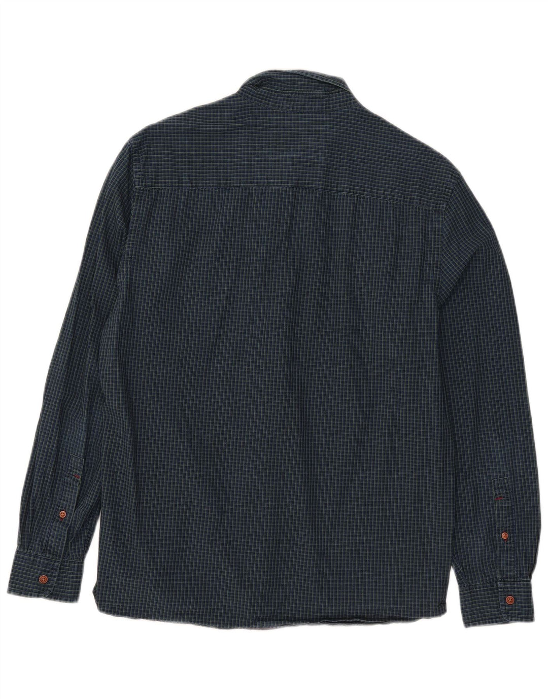 White Stuff Mens Classic Fit Shirt Large Blue Check Cotton