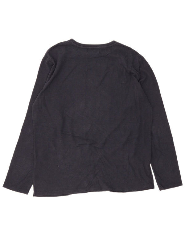 Zara Boys Graphic Top Long Sleeve 13-14 Years Navy Blue