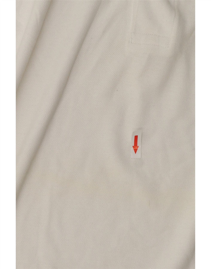 Diadora Mens Polo Shirt Medium White Cotton