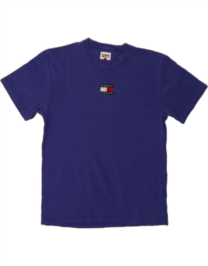 TOMMY HILFIGER Mens T-Shirt Top Medium Blue Cotton Vintage Tommy Hilfiger and Second-Hand Tommy Hilfiger from Messina Hembry 