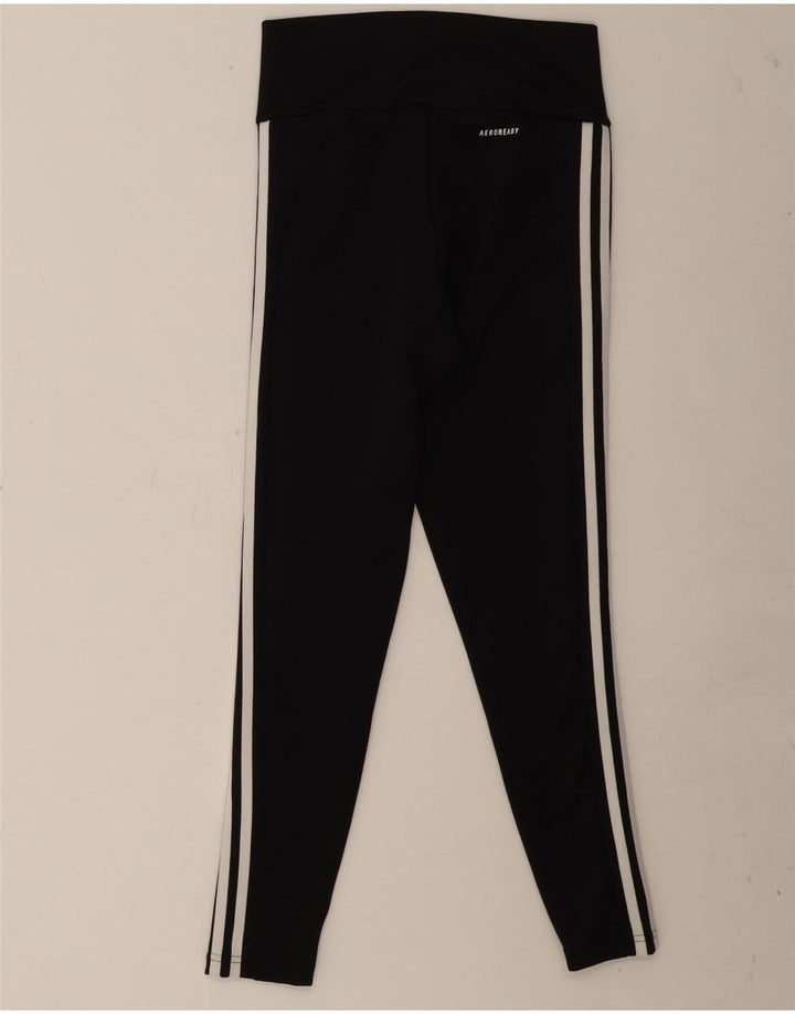 Adidas Womens Aeroready Leggings UK 8/10 Small  Black Polyester