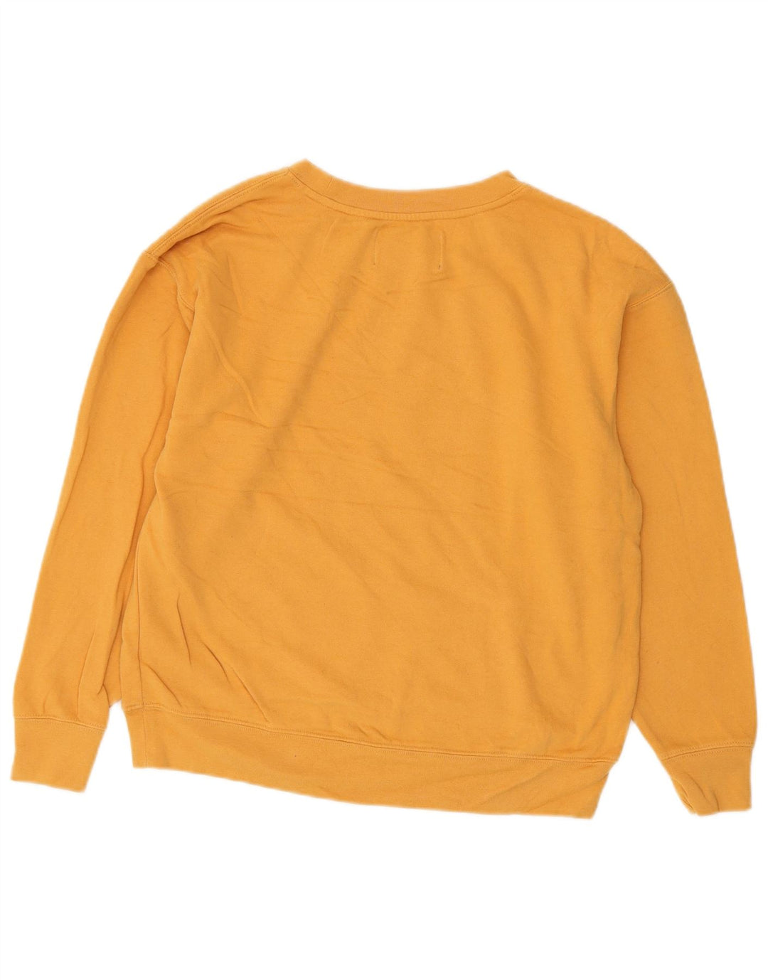 Calvin Klein Jeans Womens Oversized Sweatshirt Jumper UK 10 Small Yellow