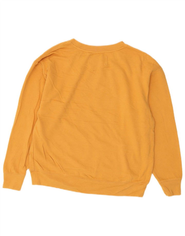 Calvin Klein Jeans Womens Oversized Sweatshirt Jumper UK 10 Small Yellow