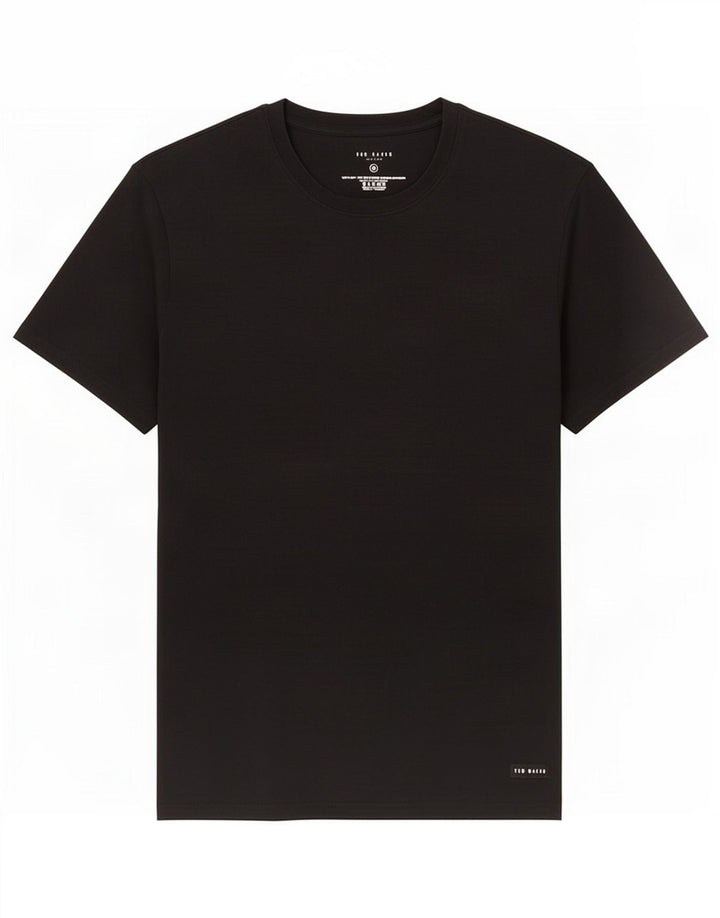Ted Baker Mens T-Shirt Top Medium Black Cotton