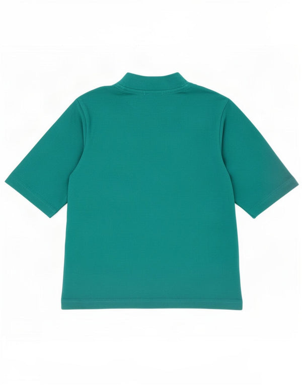 Umbro Womens Graphic T-Shirt Top UK 12 Medium Green Colourblock